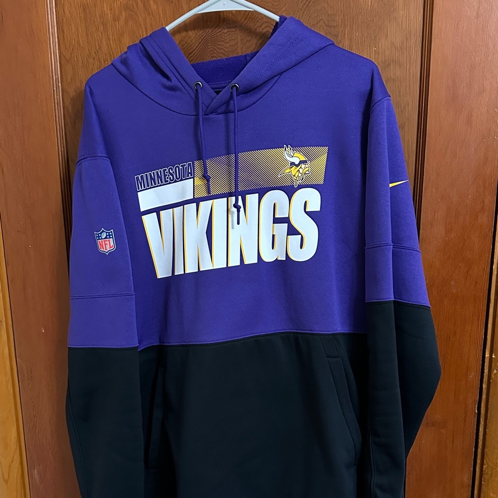 NFL Nike Vikings Purple and Black Hoodie